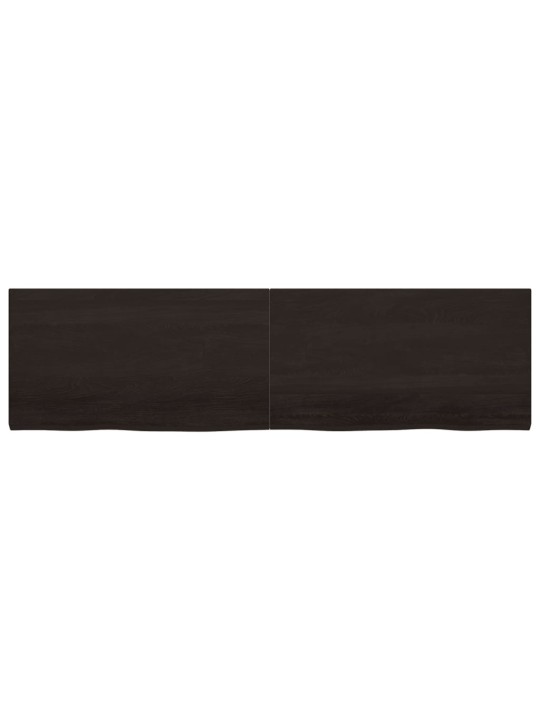 Vannasistabas virsma, tumši brūna, 220x60x(2-4) cm, masīvkoks