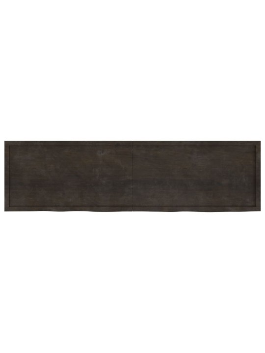 Vannasistabas virsma, tumši brūna, 220x60x(2-4) cm, masīvkoks