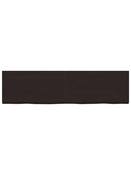 Vannasistabas virsma, tumši brūna, 220x60x(2-6)cm masīvkoks