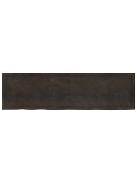 Vannasistabas virsma, tumši brūna, 220x60x(2-6)cm masīvkoks