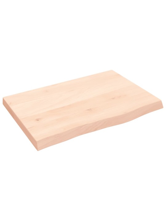 Galda virsma, 60x40x(2-4) cm, neapstrādāts ozola masīvkoks