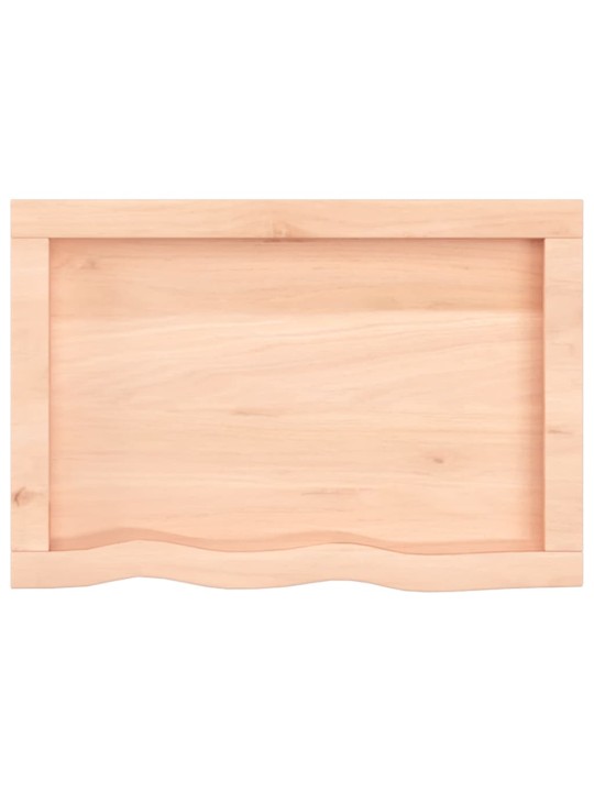 Galda virsma, 60x40x(2-4) cm, neapstrādāts ozola masīvkoks