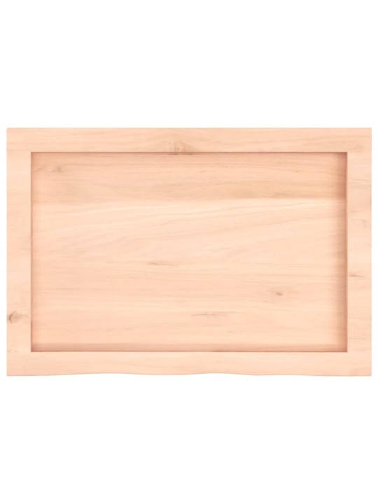 Galda virsma, 60x40x(2-6) cm, neapstrādāts ozola masīvkoks