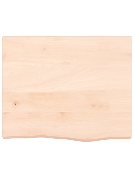 Galda virsma, 60x50x(2-6) cm, neapstrādāts ozola masīvkoks