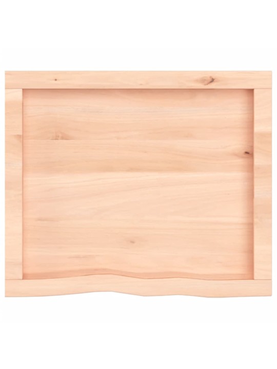 Galda virsma, 60x50x(2-6) cm, neapstrādāts ozola masīvkoks