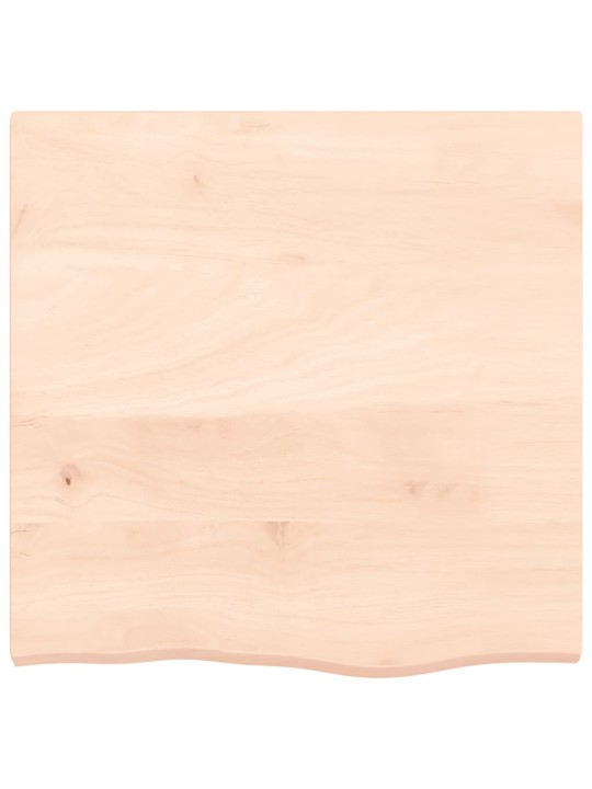 Galda virsma, 60x60x(2-4) cm, neapstrādāts ozola masīvkoks