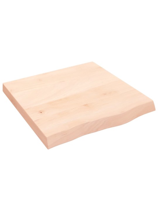 Galda virsma, 60x60x(2-6) cm, neapstrādāts ozola masīvkoks