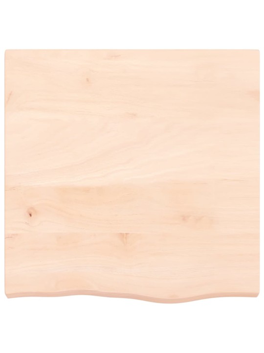 Galda virsma, 60x60x(2-6) cm, neapstrādāts ozola masīvkoks