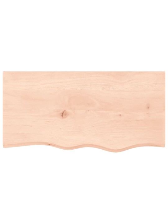 Galda virsma, 80x40x(2-4) cm, neapstrādāts ozola masīvkoks