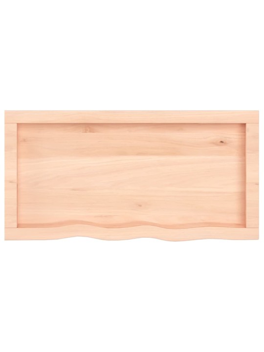 Galda virsma, 80x40x(2-4) cm, neapstrādāts ozola masīvkoks