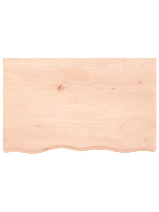 Galda virsma, 80x50x(2-6) cm, neapstrādāts ozola masīvkoks