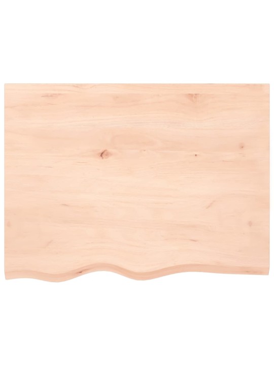 Galda virsma, 80x60x(2-6) cm, neapstrādāts ozola masīvkoks