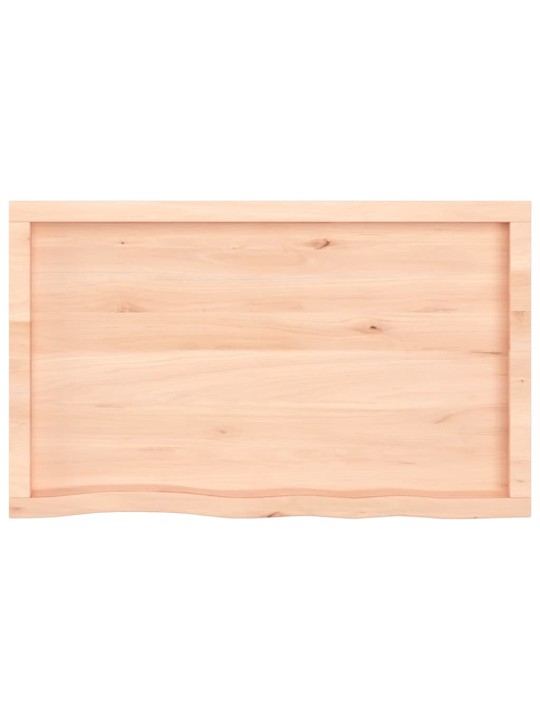 Galda virsma, 100x60x(2-4) cm, neapstrādāts ozola masīvkoks
