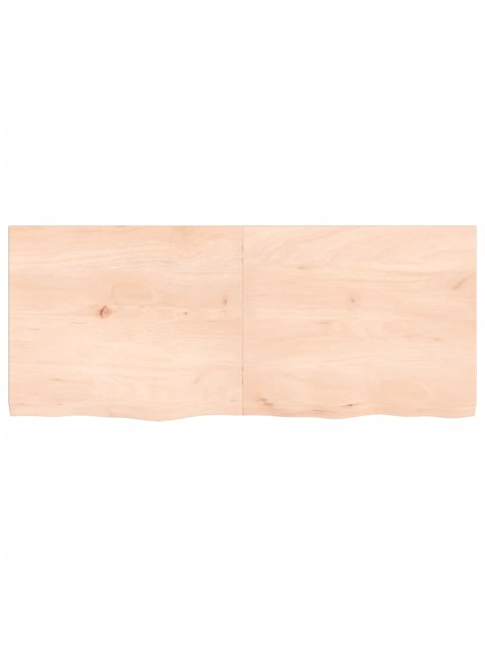 Galda virsma, 120x50x(2-4) cm, neapstrādāts ozola masīvkoks