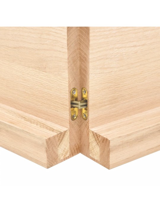 Galda virsma, 120x50x(2-6) cm, neapstrādāts ozola masīvkoks