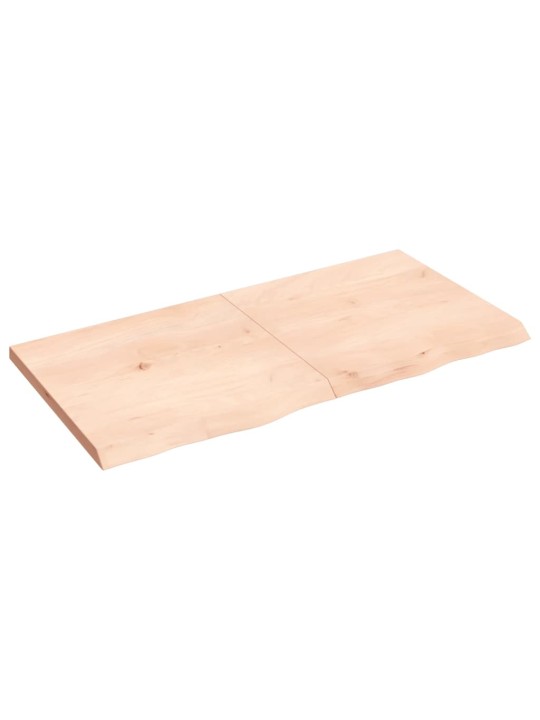 Galda virsma, 120x60x(2-4) cm, neapstrādāts ozola masīvkoks
