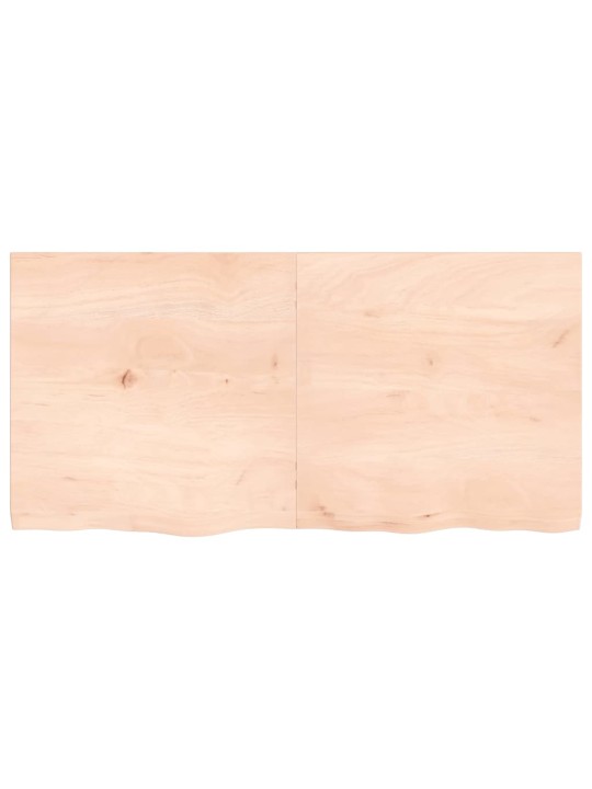 Galda virsma, 120x60x(2-4) cm, neapstrādāts ozola masīvkoks