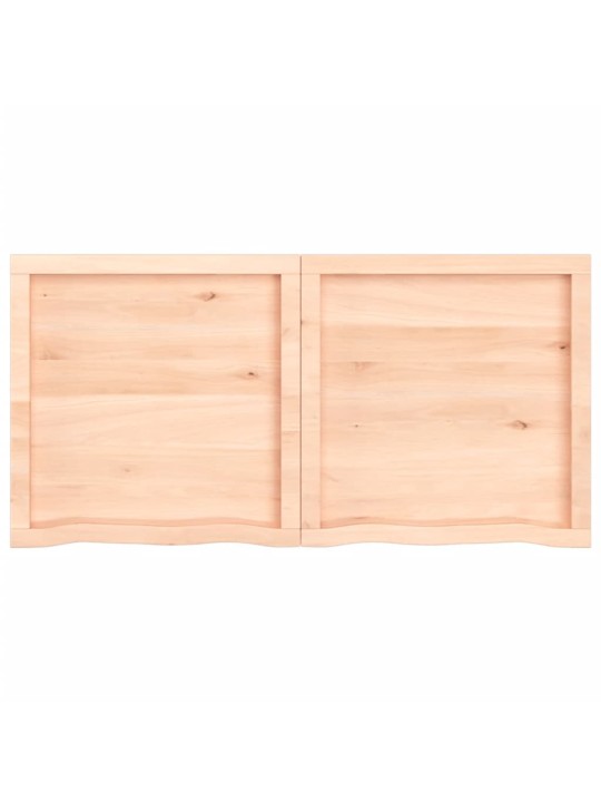 Galda virsma, 120x60x(2-4) cm, neapstrādāts ozola masīvkoks