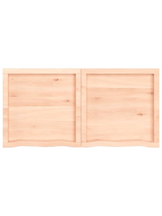 Galda virsma, 120x60x(2-6) cm, neapstrādāts ozola masīvkoks
