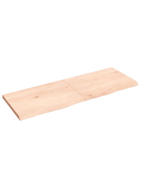 Galda virsma, 140x50x(2-4) cm, neapstrādāts ozola masīvkoks