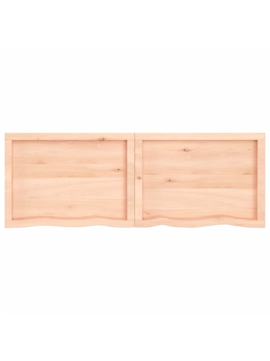Galda virsma, 140x50x(2-4) cm, neapstrādāts ozola masīvkoks
