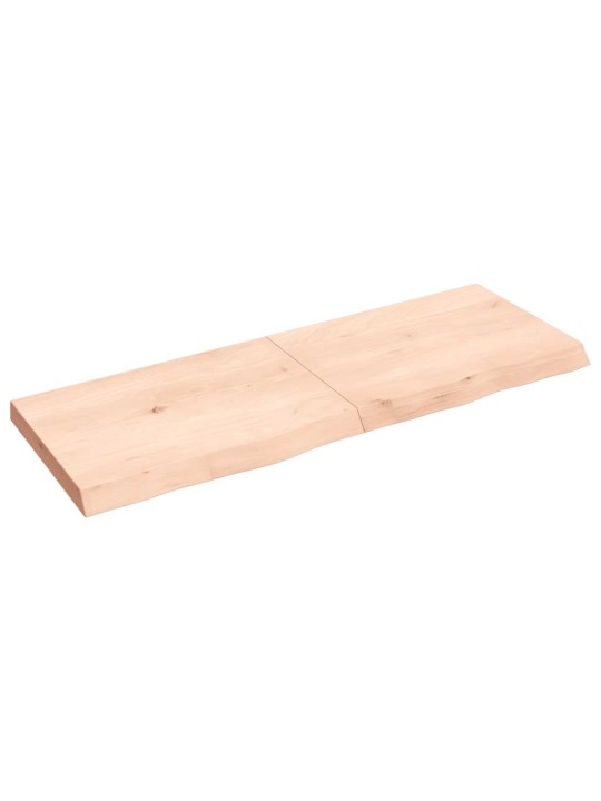 Galda virsma, 140x50x(2-6) cm, neapstrādāts ozola masīvkoks