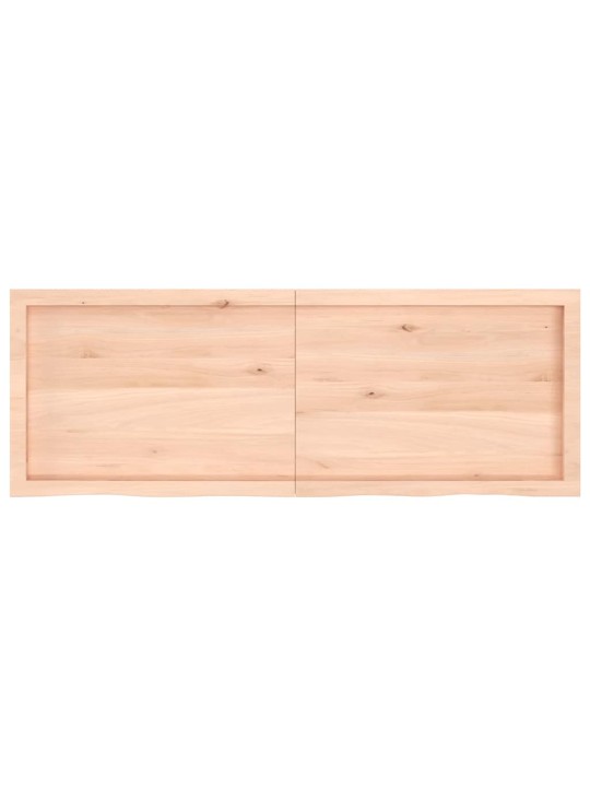 Galda virsma, 140x50x(2-6) cm, neapstrādāts ozola masīvkoks