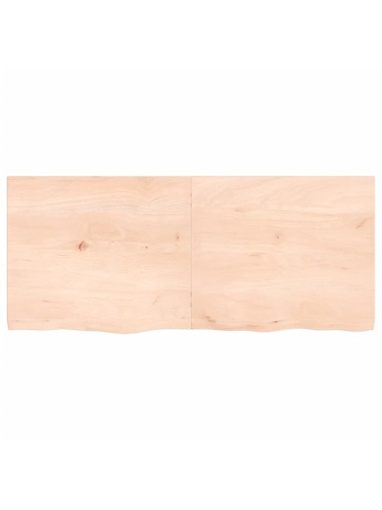 Galda virsma, 140x60x(2-4) cm, neapstrādāts ozola masīvkoks