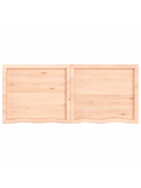 Galda virsma, 140x60x(2-4) cm, neapstrādāts ozola masīvkoks
