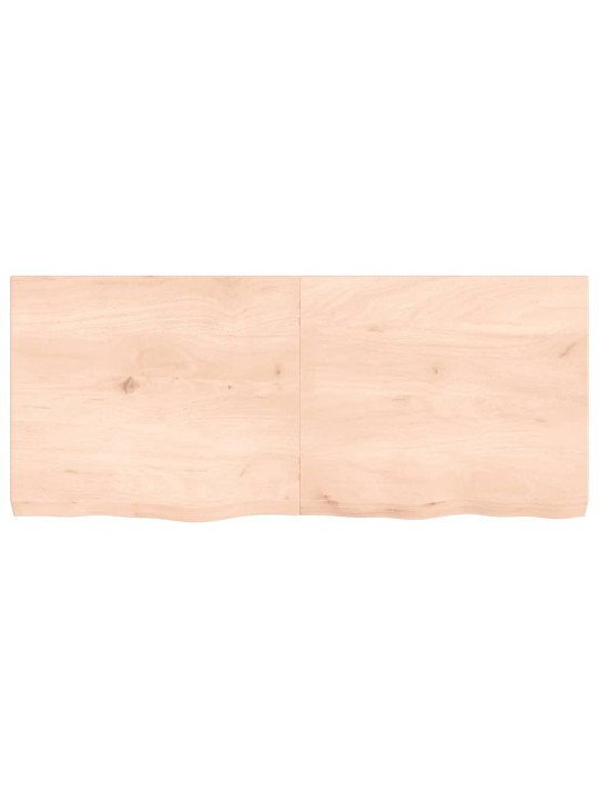 Galda virsma, 140x60x(2-6) cm, neapstrādāts ozola masīvkoks