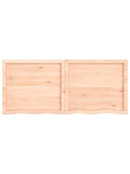Galda virsma, 140x60x(2-6) cm, neapstrādāts ozola masīvkoks