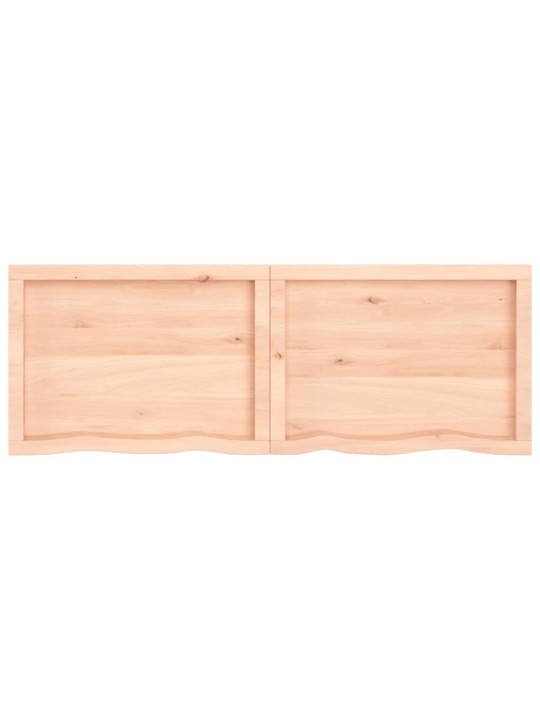 Galda virsma, 160x50x(2-4) cm, neapstrādāts ozola masīvkoks