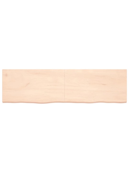 Galda virsma, 180x50x(2-4) cm, neapstrādāts ozola masīvkoks