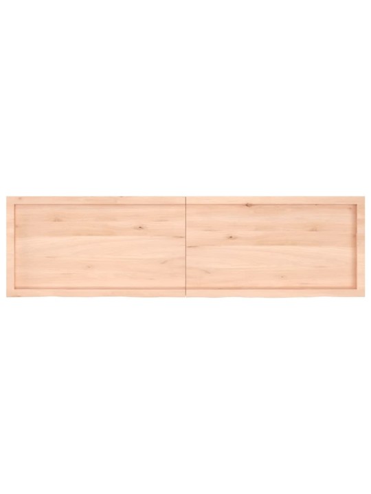 Galda virsma, 180x50x(2-4) cm, neapstrādāts ozola masīvkoks