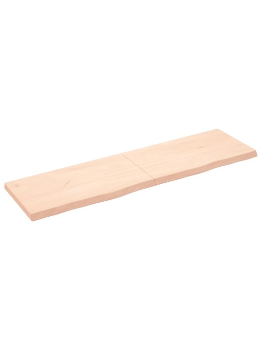 Galda virsma, 180x50x(2-6) cm, neapstrādāts ozola masīvkoks