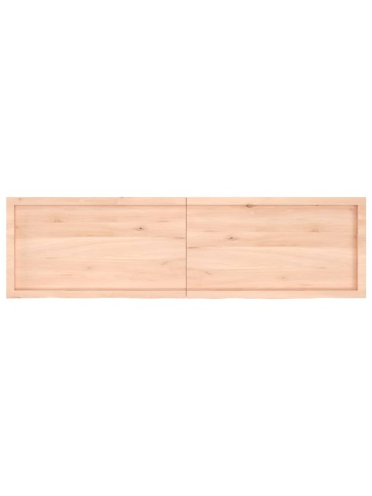 Galda virsma, 180x50x(2-6) cm, neapstrādāts ozola masīvkoks
