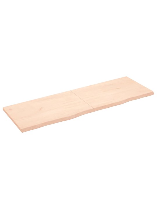 Galda virsma, 180x60x(2-4) cm, neapstrādāts ozola masīvkoks