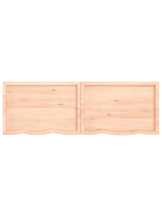 Galda virsma, 180x60x(2-4) cm, neapstrādāts ozola masīvkoks