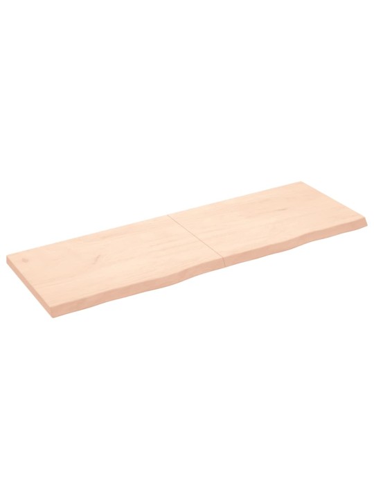 Galda virsma, 180x60x(2-6) cm, neapstrādāts ozola masīvkoks
