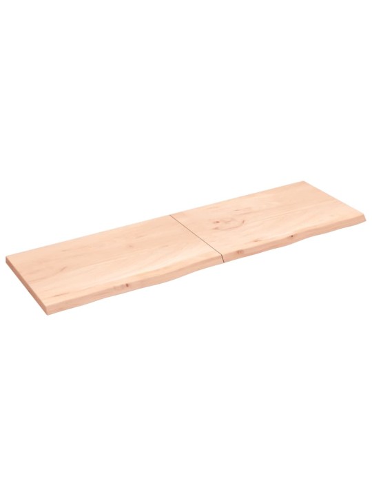 Galda virsma, 200x60x(2-4) cm, neapstrādāts ozola masīvkoks