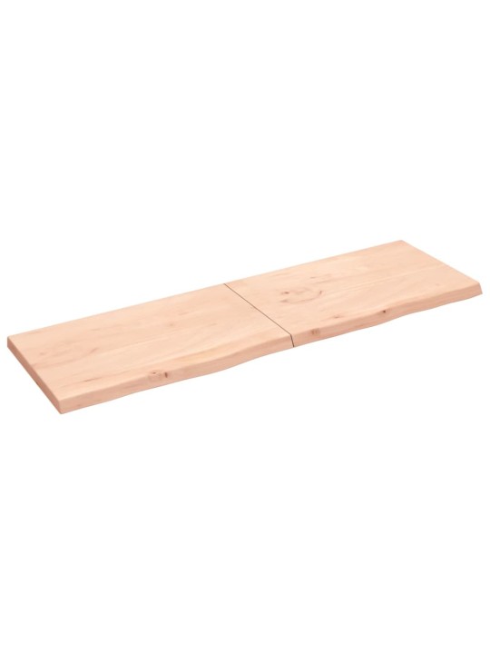 Galda virsma, 200x60x(2-6) cm, neapstrādāts ozola masīvkoks