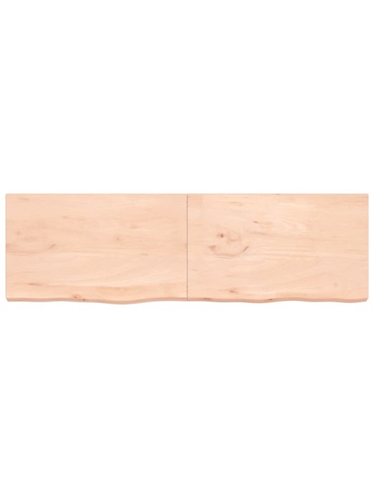Galda virsma, 200x60x(2-6) cm, neapstrādāts ozola masīvkoks