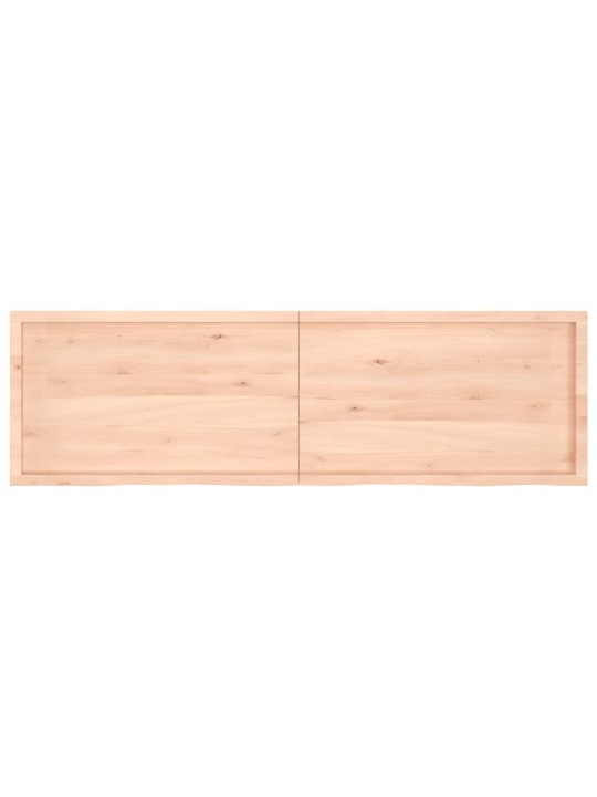 Galda virsma, 200x60x(2-6) cm, neapstrādāts ozola masīvkoks