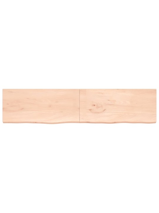 Galda virsma, 220x50x(2-4) cm, neapstrādāts ozola masīvkoks