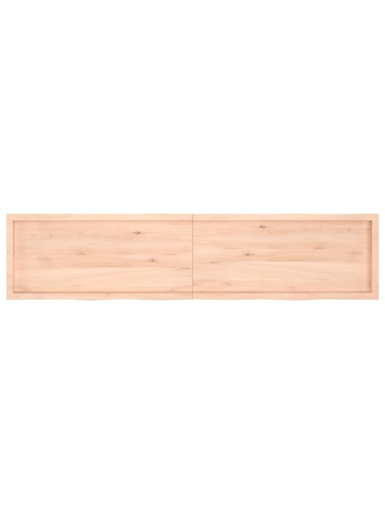 Galda virsma, 220x50x(2-6) cm, neapstrādāts ozola masīvkoks