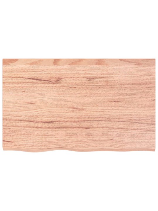 Galda virsma, gaiši brūna, 80x50x(2-6) cm, ozola masīvkoks