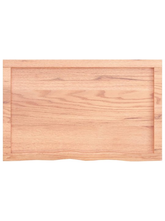 Galda virsma, gaiši brūna, 80x50x(2-6) cm, ozola masīvkoks