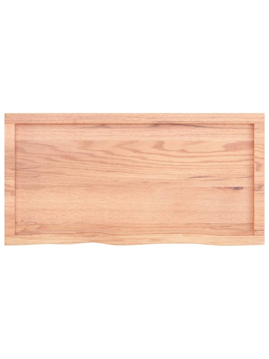 Galda virsma, gaiši brūna, 100x50x(2-4) cm, ozola masīvkoks