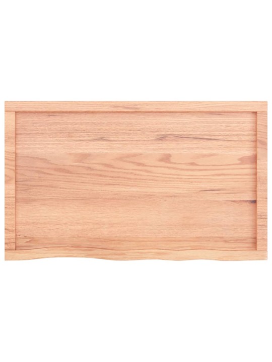 Galda virsma, gaiši brūna, 100x60x(2-6) cm, ozola masīvkoks