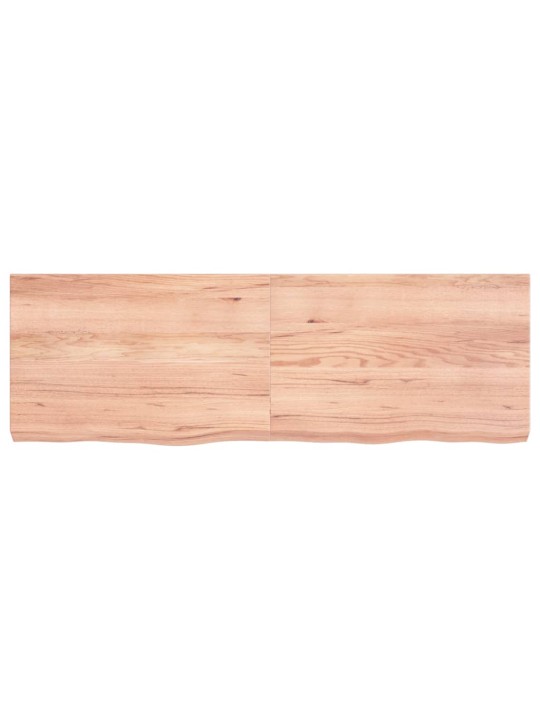 Galda virsma, gaiši brūna, 120x40x(2-6) cm, ozola masīvkoks